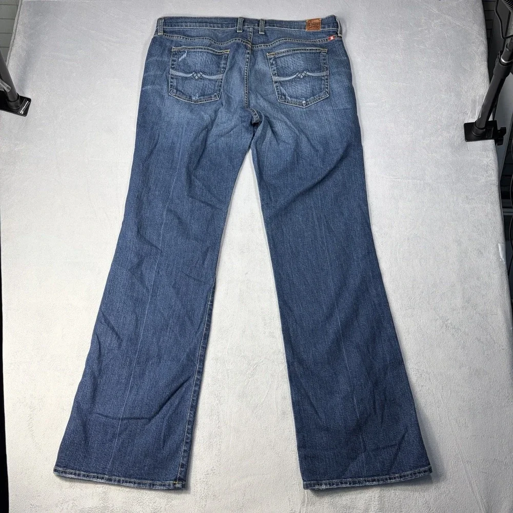 Lucky Brand By Gene Montesano Short Inseam  Jeans Women's Size 18 Blue boot cut